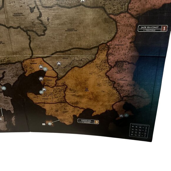 Hasbro Risk Game of Thrones Board Game Essos Map Game Board Replacement Parts - Picture 5 of 10